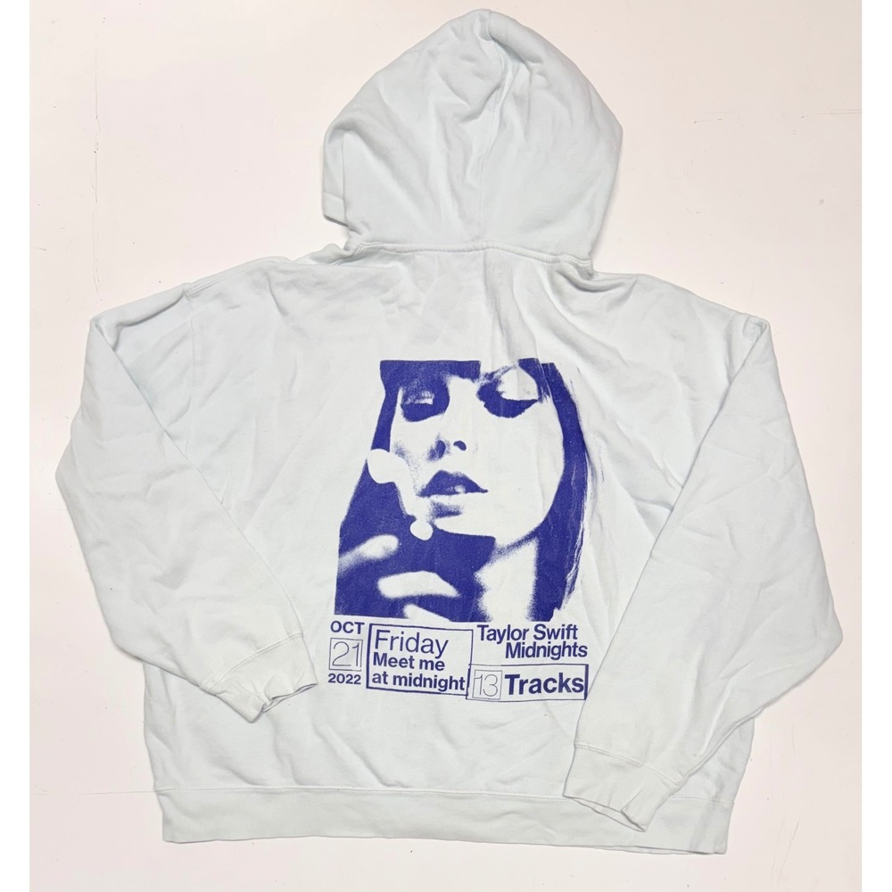 Taylor Swift Midnights Hoodie Album Merch 2XL Oversized Meet Me At Midnight